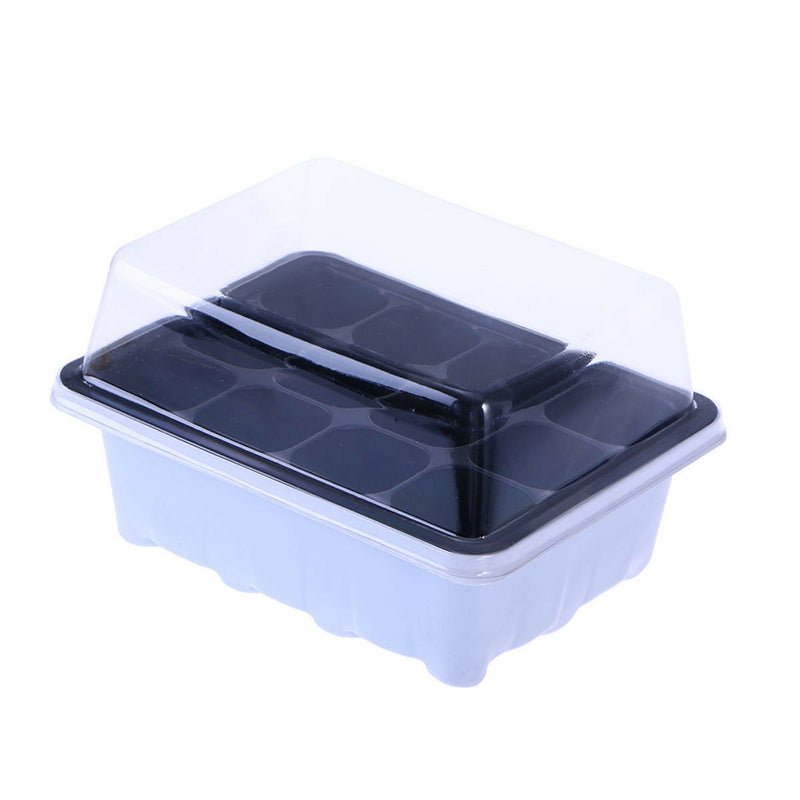 10 Sets Seed Trays 12 Cells Seedling Starter Tray Garden Plant Germination