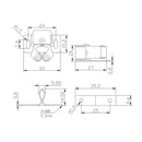 3PCS Push To Open System Damper Buffer With Rubber End For Door Cabinets Drawers