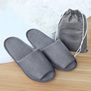 2 Pair Open Toe Slippers Disposable Terry Style New Spa Hotel Guest Random Color