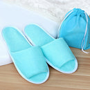 2 Pair Open Toe Slippers Disposable Terry Style New Spa Hotel Guest Random Color