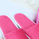 2 Pair Open Toe Slippers Disposable Terry Style New Spa Hotel Guest Random Color