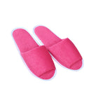 2 Pair Open Toe Slippers Disposable Terry Style New Spa Hotel Guest Random Color