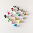 Mixed Acrylic Spacer Beads Five-pointed Star Transparent Rainbow Beads 200pcs
