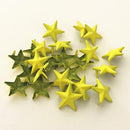 Mixed Acrylic Spacer Beads Five-pointed Star Transparent Rainbow Beads 200pcs