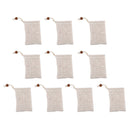 10pcs Cotton and Linen Soap Bag Natural Plant Fiber Handmade Soap Bag Foam Net