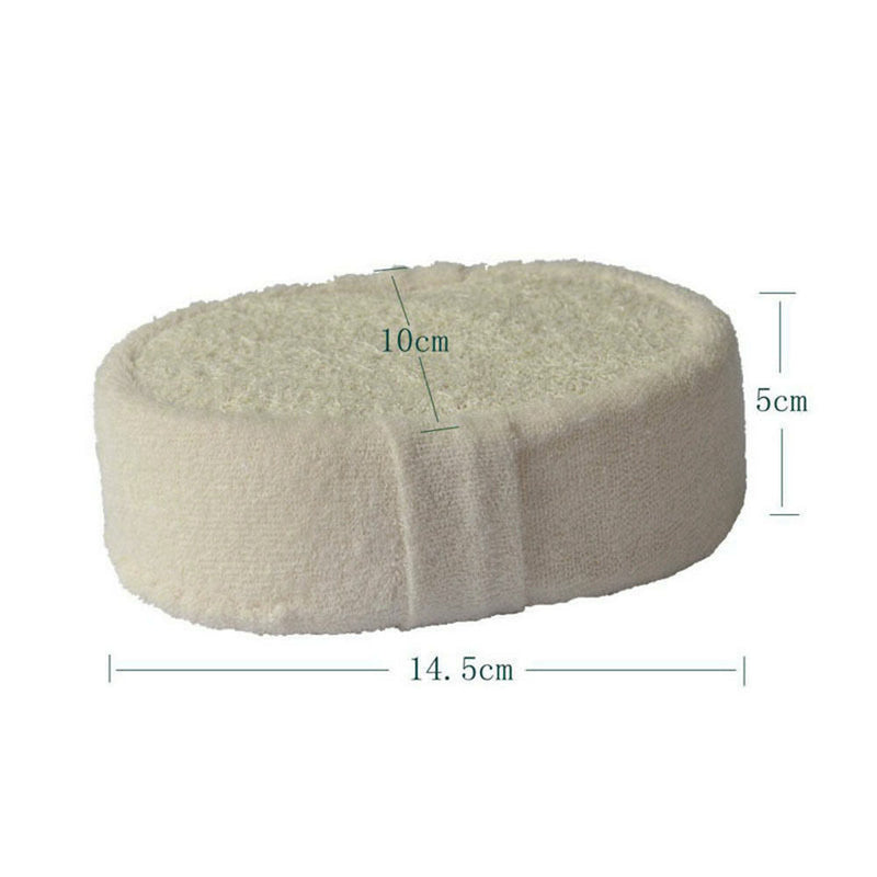 2 Pcs Natural Loofah Luffa Loofa Bath Shower Wash Body Sponge Scrubber Towel