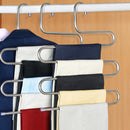 Pants Trouser Scarf Non-slip Hanger 5 Layer Multi-purpose Organizer Rack S Type