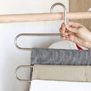 1 PC Tie Rack Hanger Foldable Closet Hanger Multi Layer Skirt Trousers Hanger