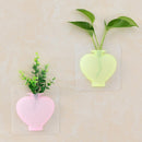 4 DIY Magic Rubber Silicone Sticky Flower Wall Hang Vase Container Floret Bottle