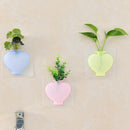 4 DIY Magic Rubber Silicone Sticky Flower Wall Hang Vase Container Floret Bottle
