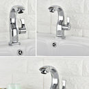 1 PC Chrome Kitchen Bathroom Basin Single Handle Spout Sink Bath Faucet Copper