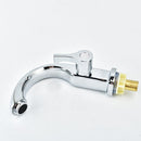 Chrome Basin Cooper Tap Handle Spout Sink Bath Faucet High Quality Adjust