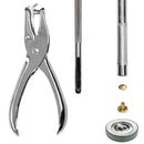 360 Pcs Leather Rivets Double Cap Rivet Tubular Metal Studs Setting Tool Kit New