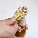 Bottle Opener for Men Fashion Metal Feather Shape Archaistic Beer Bottle Opener