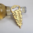 Bottle Opener for Men Fashion Metal Feather Shape Archaistic Beer Bottle Opener