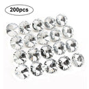200 pcs Diamante Wall Decor Crystal Upholstery Headboard Sew Buttons Nails