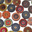 1x  Flower Wood Button 100Pcs Mixed Apparel Sewing Coat Craft DIY 2 Holes Best