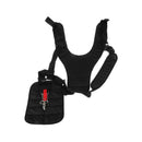 Black Double Breasted Strimmer Shoulder Harness Strap For Brush Cutter & Trimmer