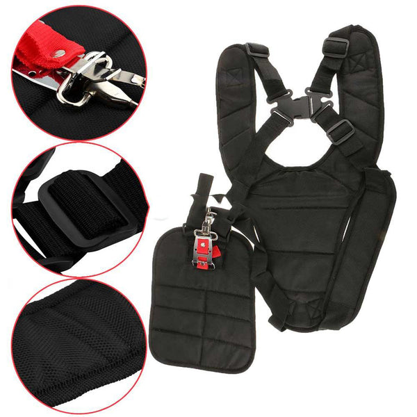 Black Comfort Strap Double Shoulder,Trimmer Shoulder Strap for Brush