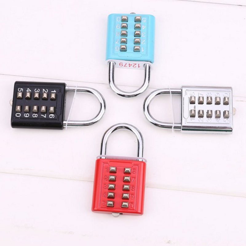 1 x Anti-theft Ten-Digit Button Fixed Password Lock Zinc Alloy Blind Code Hot