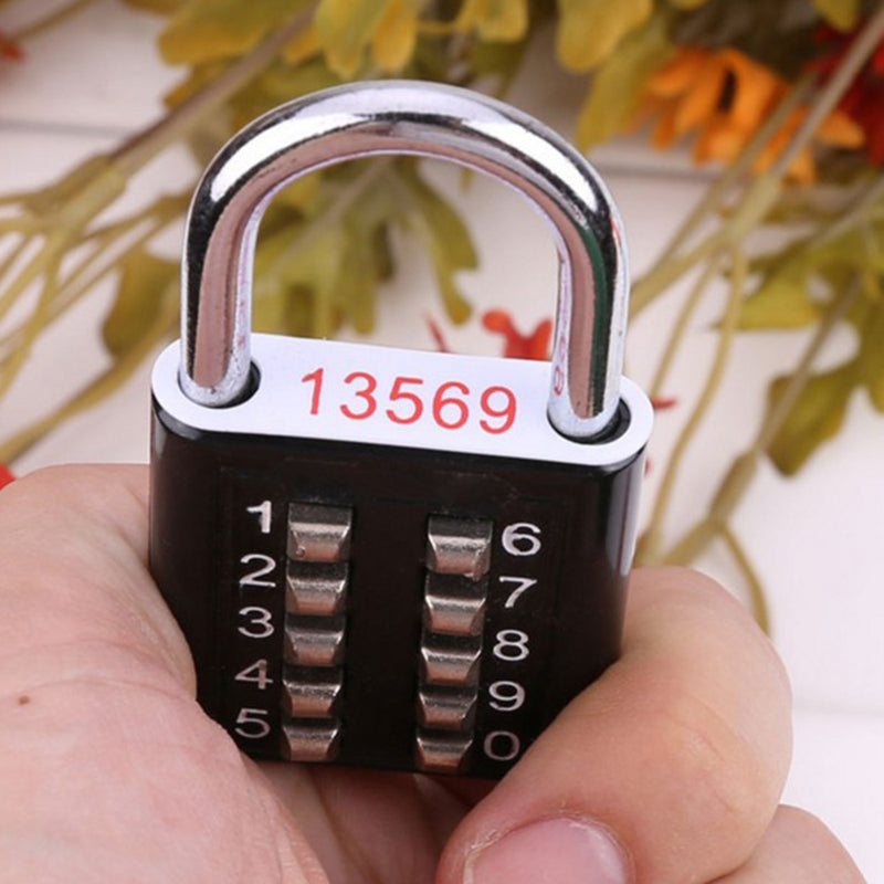 1 x Anti-theft Ten-Digit Button Fixed Password Lock Zinc Alloy Blind Code Hot