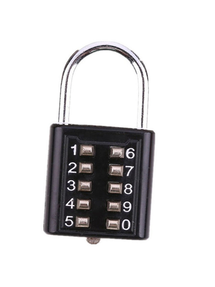 1 x Anti-theft Ten-Digit Button Fixed Password Lock Zinc Alloy Blind Code Hot