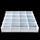 1 Pack of Adjustable Dresser Drawer Dividers Organizers, White Plastic