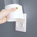 Modern Plastic Compact Small Disposable Paper Cup Dispenser Storage Clear White