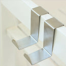 Nail-Free Over Door Hook Stainless Kitchen Cabinet Clothes Hanger Organizer Hold