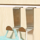 2 * Door Hook Stainless Kitchen Cabinet Clothes Hanger Stainless Steel Door Hook
