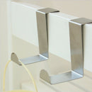 Nail-Free Over Door Hook Stainless Kitchen Cabinet Clothes Hanger Organizer Hold