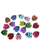 100 * Lot Mult-color Wood Buttons 2-Holes Sewing Crafts for Jeans Clothing New