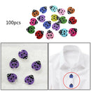 100 * Lot Mult-color Wood Buttons 2-Holes Sewing Crafts for Jeans Clothing New