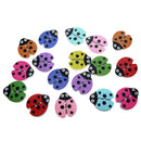 100 * Lot Mult-color Wood Buttons 2-Holes Sewing Crafts for Jeans Clothing New