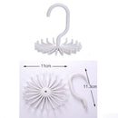 5 Packs Adjustable Rotating 20-Hook Neck Ties Organizer Twirling Tie Rack Hanger