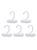 5 Packs Adjustable Rotating 20-Hook Neck Ties Organizer Twirling Tie Rack Hanger