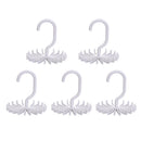 Set of 5 Rotating Tie Rack Adjustable Tie Hanger Holds 20 Neck Ties Tie Organize