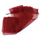 20* Organza Wine Bottle Gift Bags for Present Weddings Party - Wine red New Hot