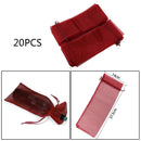 20 pcs Organza Wine Bottle Gift Bags for Present Weddings Party - Wine New Hot