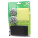 Random Color Sponge Multi-function Dish Washing Brush Kitchen Scrubber Tool *4pc