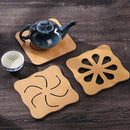 Cute Cartoon Shape Wooden Anti-slip Table Mat Insulated Pad Kitchen Placemats