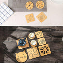 Cute Cartoon Shape Wooden Anti-slip Table Mat Insulated Pad Kitchen Placemats