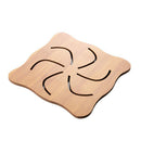 Cute Cartoon Shape Wooden Anti-slip Table Mat Insulated Pad Kitchen Placemats