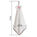 Hanging Hand Towels Bathroom Kitchen Towel Coral Velvet Absorbent Cloth