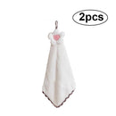 Hanging Hand Towels Bathroom Kitchen Towel Coral Velvet Absorbent Cloth
