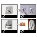 Stainless Steel Hanger Hook Towel Self Adhesive Wall Kitchen Bathroom Home Door