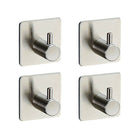 Stainless Steel Hanger Hook Towel Self Adhesive Wall Kitchen Bathroom Home Door