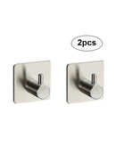 Self Adhesive Stainless Steel Nickel Hanger Bathroom Kitchen Robe Towel Hanger
