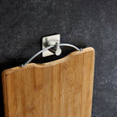 Self Adhesive Stainless Steel Nickel Hanger Bathroom Kitchen Robe Towel Hanger