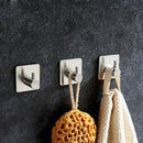 Self Adhesive Stainless Steel Nickel Hanger Bathroom Kitchen Robe Towel Hanger